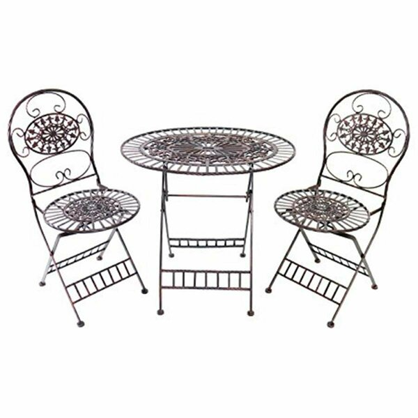 Lawnitator Corp  Bistro Table & Chairs Set - Brown LA1515863